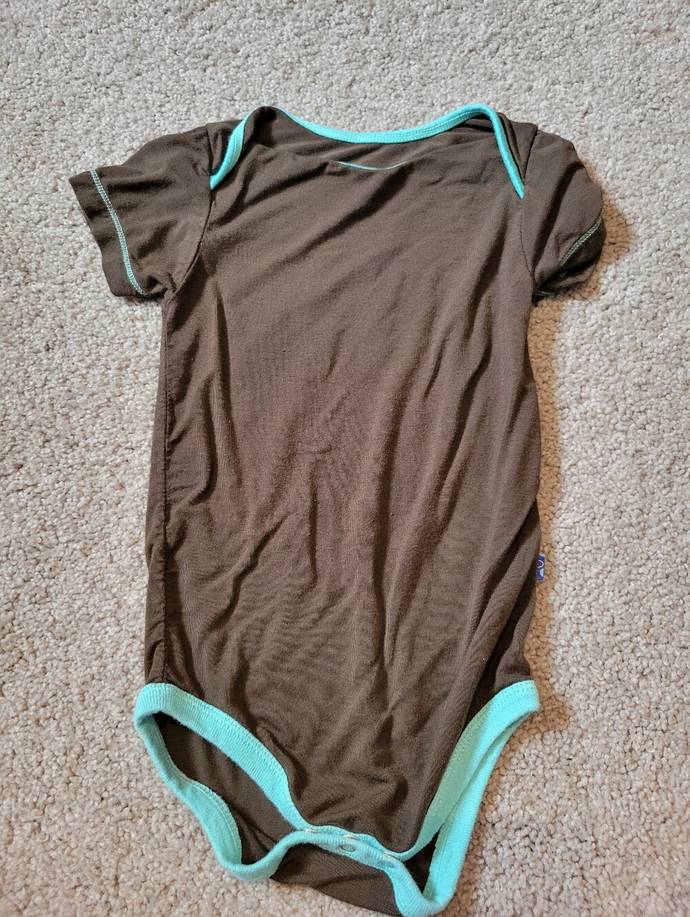 KicKee Pants Bamboo Brown Onesie One Piece Bodysuit Baby 18-24M
